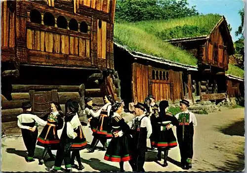 48287 - Norwegen - Oslo , Norsk Folkemuseum , Tracht - gelaufen 1972