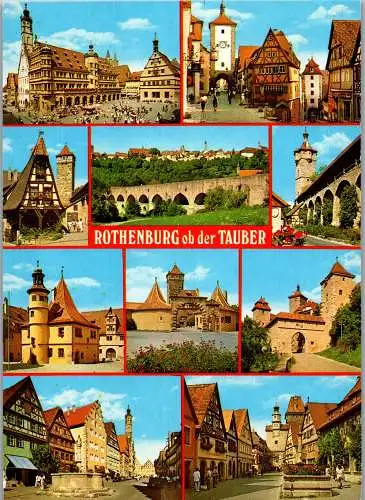 48294 - Deutschland - Rothenburg o. d. Tauber , Mehrbildkarte - gelaufen 1989