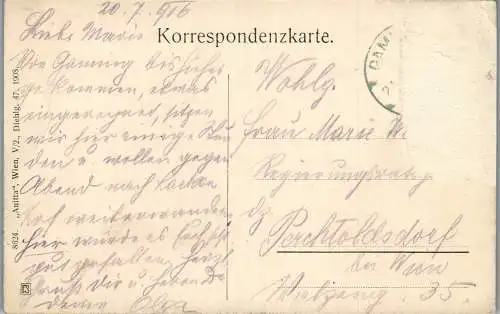 48304 - Niederösterreich - Ober-Polzberg , Gaming , Gruß aus Ober Polzberg , Oberpolzberg v. 1908 - gelaufen 1916