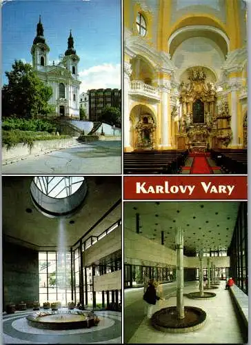 48308 - Tschechische Republik - Karlovy Vary , Kostel sv. Mari Magdaleny - gelaufen 1993