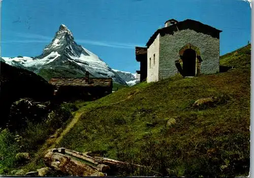 48314 - Schweiz - Findelen , ob Zermatt , Mont Cervin - gelaufen 1972