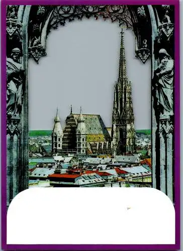 48329 - Wien - Vienna , Stephansdom , Teiltransparent - nicht gelaufen