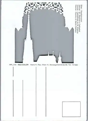 48329 - Wien - Vienna , Stephansdom , Teiltransparent - nicht gelaufen