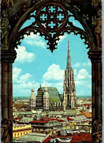 48330 - Wien - Vienna , Stephansdom - gelaufen 1986