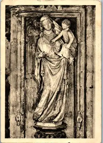 48331 - Skulptur - Wien , Stephansdom , Dienstboten Muttergottes in der Barbarakapelle - gelaufen 1950