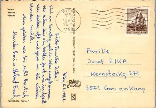 48337 - Wien - Vienna , Mehrbildkarte - gelaufen 1966