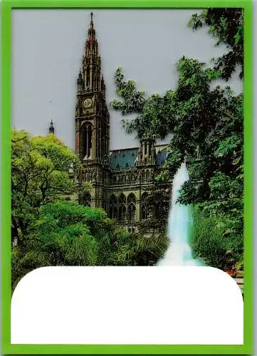 48345 - Wien - Vienna , Rathaus , Teiltransparent - gelaufen