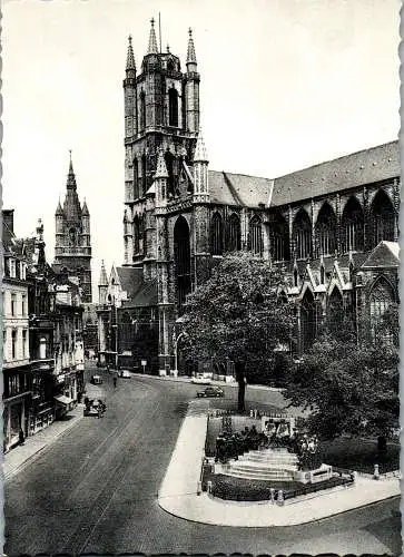 48353 - Belgien - Gant , Gent , Cathedrale St. Bavon et Beffroi - nicht gelaufen