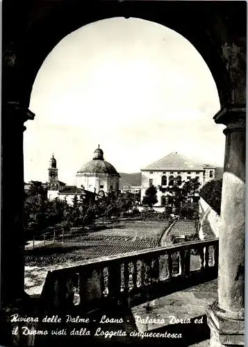 48358 - Italien - Loano , Riviera delle Palme , Palazzo Doria ed il Duomo visti dalla Loggetta cinquecentesca