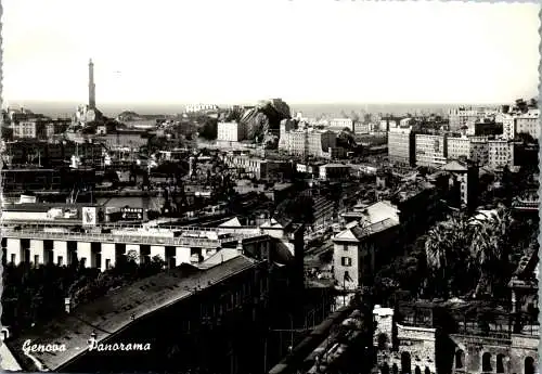 48366 - Italien - Genova , Genua , Panorama - nicht gelaufen