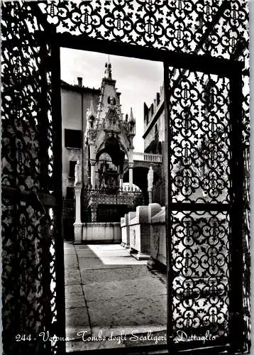 48369 - Italien - Verona , Tombe degli Scaligeri , Dettaglio - nicht gelaufen