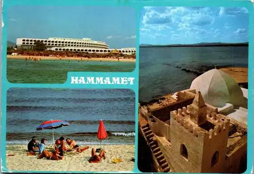 48408 - Tunesien - Hammamet , et l'Hotel Phenicia , Mehrbildkarte - gelaufen 1982