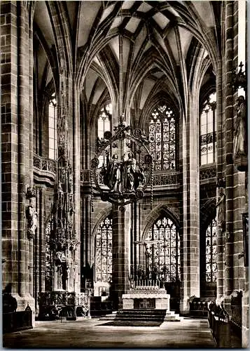 48455 - Deutschland - Nürnberg , St. Lorenzkirche , Gotischer Hallerchor - nicht gelaufen