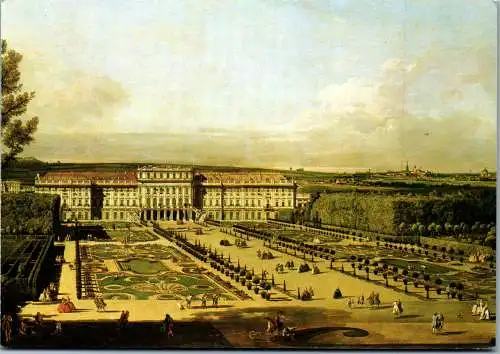 48470 - Bernardo Belotto gen. Canaletto - Wien , Schloss Schönbrunn , Gartenseite - nicht gelaufen