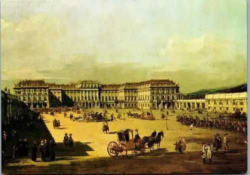 48471 - Bernardo Belotto gen. Canaletto - Wien , Schloss Schönbrunn , Hofseite - nicht gelaufen