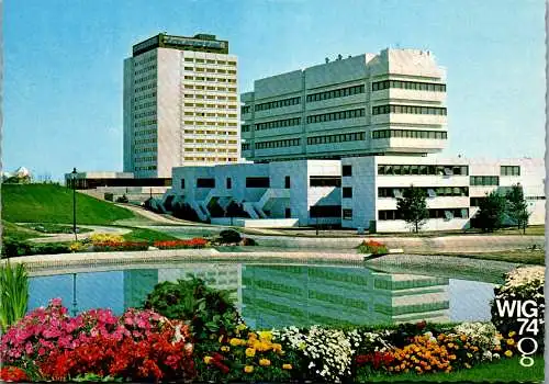 48484 - Wien - Vienna , Wiener Int. Gatenschau , Kurpark Oberlaa mit Tourotel und Kurzentrum - nicht gelaufen 1974