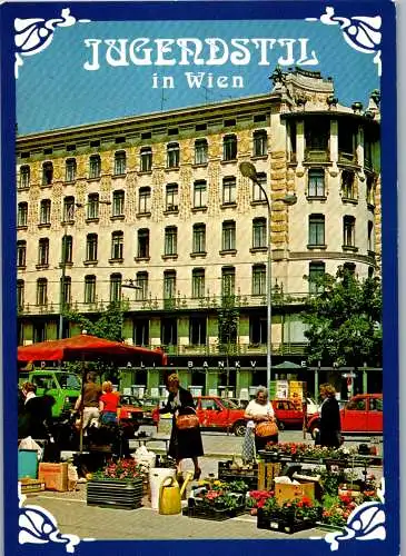 48488 - Wien - Vienna , Mietswohnhaus , Linke Wienzeile 38 , Otto Wagner , Jugendstil - nicht gelaufen
