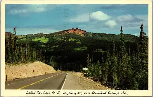 48505 - USA - Steamboat Springs , Rabbit Ear Pass , US Highway 40 , Colorado - gelaufen 1970