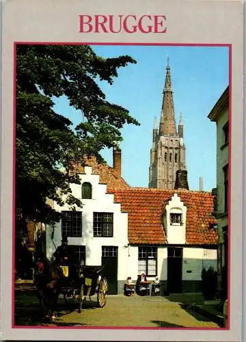 48507 - Belgien - Brugge , Walplaats , Pferdewagen  - gelaufen 1996
