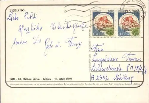 48515 - Italien - Lignano , Mehrbildkarte - gelaufen 1994