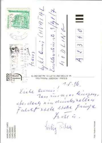 48519 - Tschechische Republik - Karlovy Vary , Karlsbad , Mehrbildkarte - gelaufen 1996