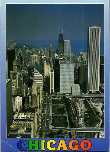48525 - USA - Chicago , Illinois , Panorama - gelaufen 1994