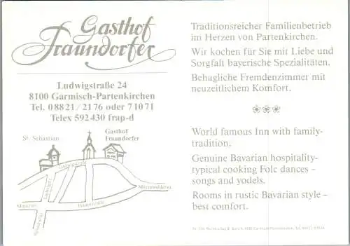 48533 - Deutschland - Garmisch Partenkirchen , Gasthof Fraundorfer - nicht gelaufen