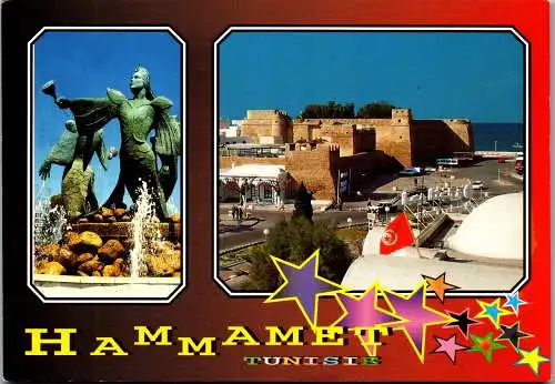 48534 - Tunesien - Hammamet , Mehrbildkarte - gelaufen