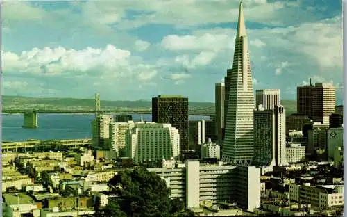 48538 - USA - San Francisco , Downtown viewed from Russian Hill - gelaufen 1976