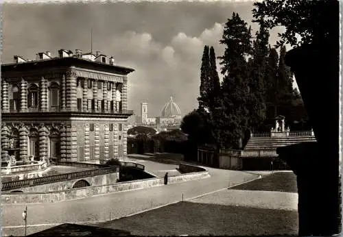 48542 - Italien - Firenze , Florenz , Giardino di Boboli , Dettaglio del Palazzo Pitti - gelaufen 1951