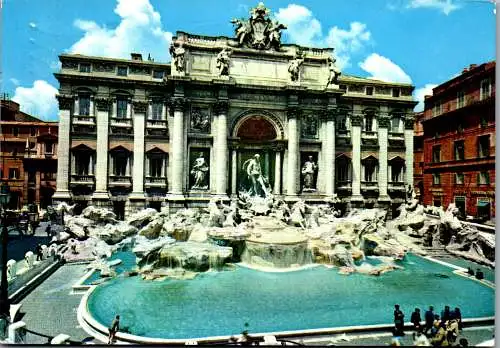 48543 - Italien - Rom , Fontana di Trevi - gelaufen 1969