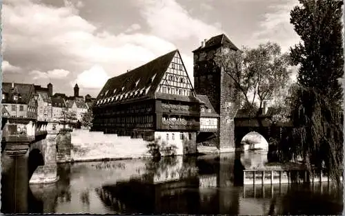 48559 - Deutschland - Nürnberg , Henkersteg mit Weinstadel - nicht gelaufen