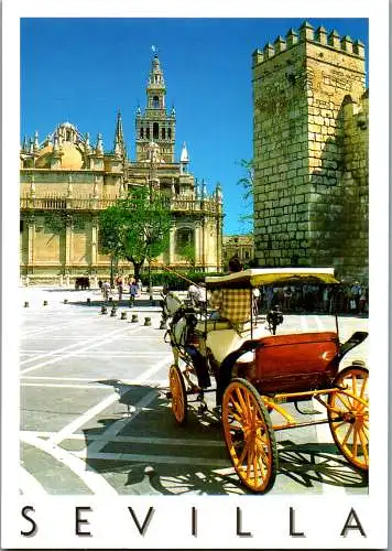 48607 - Spanien - Sevilla , La Giralda - gelaufen 1998