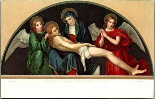 48629 - Heilige - Jesus , The Virgin weeping over the dead Body of Christ , London , Francia - nicht gelaufen