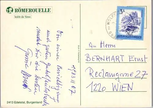 48740 - Burgenland - Edelstal , Römerquelle - gelaufen 1983