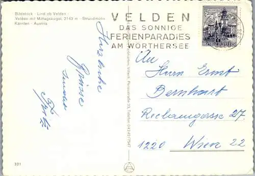 48750 - Kärnten - Velden , Lind , Wörthersee , Mehrbildkarte , Mittagskogel - gelaufen