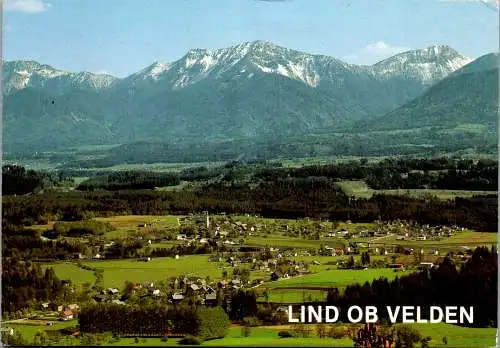 48756 - Kärnten - Lind ob Velden , Panorama mit Karawanken - gelaufen