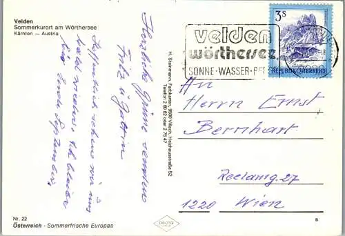 48759 - Kärnten - Velden , am Wörthersee , Mehrbildkarte - gelaufen