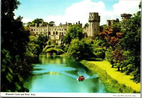 48802 - Großbritannien - Warwick , Castle and River Avon - nicht gelaufen