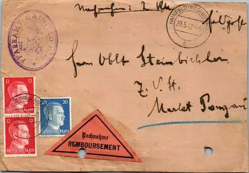 48803 - Brief - Niederösterreich , Hainfeld Niederdonau , Nachnahme Remboursement - gelaufen 1942