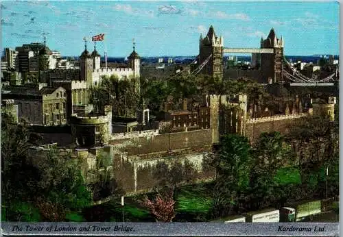 48806 - Großbritannien - London , The Tower of London and Tower Bridge - nicht gelaufen