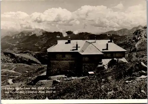 48835 - Kärnten - Villach , Ludwig Walterhaus am Gipfel der Villacher Alpe - gelaufen 1966