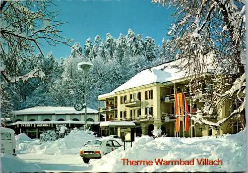 48845 - Kärnten - Villach , Warmbad , Therme , Winter - gelaufen