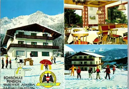 48849 - Steiermark - Ramsau , Schischule Pension Sporthof , S. u. R. Royer - gelaufen