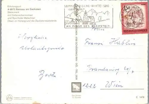 48850 - Steiermark - Ramsau , am Dachstein , Sporthotel Matschner - gelaufen