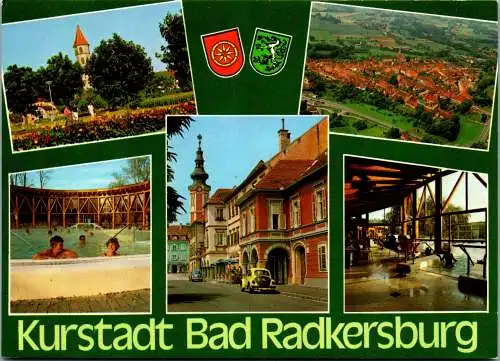 48860 - Steiermark - Bad Radkersburg , Thermalbad , Hauptplatz - gelaufen 1980