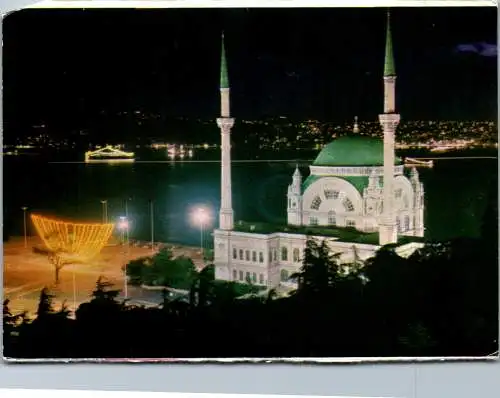 48864 - Türkei - Istanbul , Ansicht bei Nacht - gelaufen