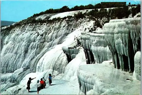 48870 - Türkei - Denizli , Pamukkale , Traverten - gelaufen 1987