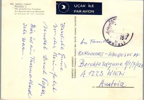 48871 - Türkei - Denizli , Pamukkale - gelaufen 1975