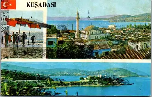 48880 - Türkei - Kusadasi , Mehrbildkarte - gelaufen 1987